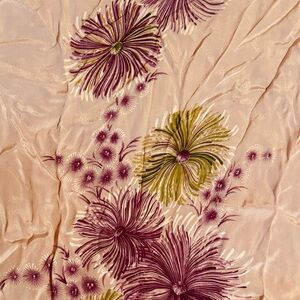 Floral Patterned Fabric in Pink and Purple